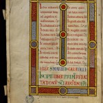 Origène, Homélies, ms. 434, f. 1 ; Augustin, Opuscules, ms. 40 t. 1 Opuscula, t. 1 