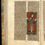 Sermons sur le Cantique des Cantique de saint Bernard Ms. 45, t. 1, f. 2 ; Postilles de Nicolas de Lyre Ms 400 f. 67v 
