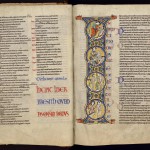 Bible de saint Bernard, en deux volumes. XIIe siècle. MGT, ms. 458, vol. 1, f. 4v ;
