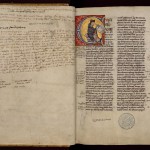 Pierre Lombard, Livre des sentences, XIIe siècle. MGT, ms. 900, f. 1r. 