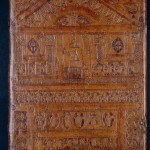 Reliure romane, manuscrit du Prince Henri Ms. 2266 reliure plat supérieur ms 2266 plat sup