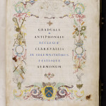 Graduel - Antiphonaire de Clairvaux, conservé à Bar-sur-Aube. Bar-sur-Aube, Médiathèque Albert Gabriel, ms 1.