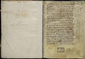 Manuscrit du Contra dogmata Abelardi, sorti des collections de Clairvaux vers 1600 (Budapest, Szechenyi National Libray, 16). 