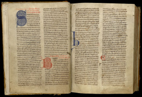 Légendier de Clairvaux du XIIe siècle, portant des additions du XVIIe siècle destinées à en faciliter la lecture. MGT, ms. 6, f. IV.