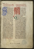 Manuscrit de l’exemplaire de l’édition claravallienne des œuvres de saint Bernard, milieu du XIIe siècle. MGT, ms. 426, f. 1. 