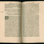 Edition princeps du sermon de Pierre de Celles sur la vie de saint Fidolus dans le Promptuarium de Nicolas Camuzat. MGT, Mit. F 7-89.